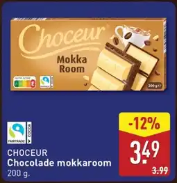 ALDI Choceur Chocolade mokkaroom aanbieding