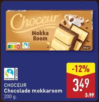 ALDI Choceur Chocolade mokkaroom aanbieding