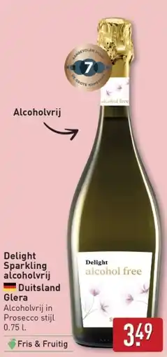 ALDI Delight Sparkling alcoholvrij aanbieding