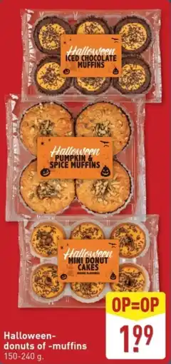 ALDI Halloweendonuts of muffins aanbieding