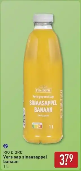 ALDI Rio d'oro Vers sap sinaasappel banaan aanbieding