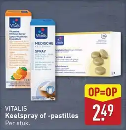 ALDI Vitalis Keelspray of pastilles aanbieding