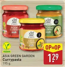 ALDI Asia green garden Currypasta aanbieding