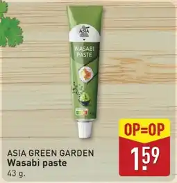 ALDI Asia green garden Wasabi paste aanbieding