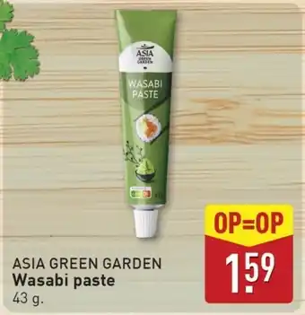 ALDI Asia green garden Wasabi paste aanbieding