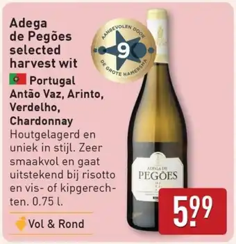 ALDI Adega de Pegões selected harvest wit aanbieding