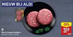 ALDI Black Angus burgers aanbieding