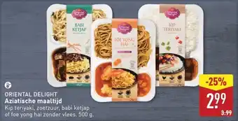 ALDI Oriental delight Aziatische maaltijd aanbieding