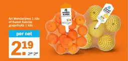 Albert Heijn Ah mandarijnen of sweet sunrise grapefruits aanbieding