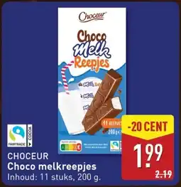 ALDI Choceur Choco melkreepjes aanbieding