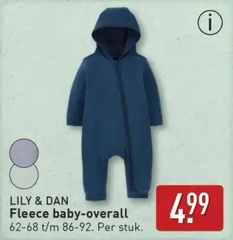 ALDI Lily & dan Fleece baby-overall aanbieding