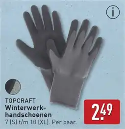 ALDI Topcraft Winter Werkhandschoenen aanbieding