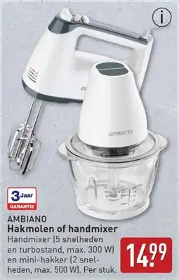 ALDI Ambiano Hakmolen of handmixer aanbieding