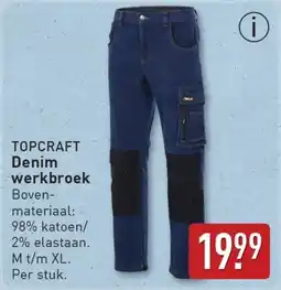 ALDI Topcraft Denim werkbroek aanbieding