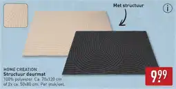 ALDI Home creation Structuur deurmat aanbieding
