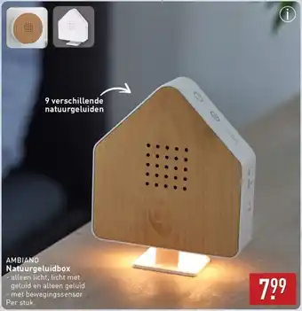 ALDI Ambiano Natuurgeluidbox aanbieding