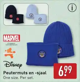 ALDI Peutermuts en sjaal aanbieding