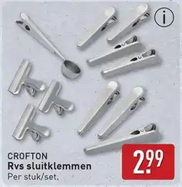 ALDI Crofton Rvs sluitklemmen aanbieding