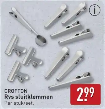 ALDI Crofton Rvs sluitklemmen aanbieding