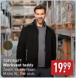 ALDI Topcraft Werkvest teddy aanbieding