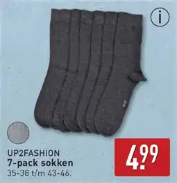 ALDI Up2fashion 7-pack sokken aanbieding