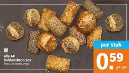 Albert Heijn Alle AH Bakkersbroodjes aanbieding