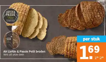 Albert Heijn AH Liefde & Passie Petit broden aanbieding