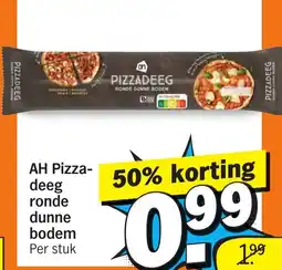 Albert Heijn AH Pizza deeg ronde dunne bodem aanbieding