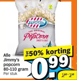 Albert Heijn Alle Jimmy's popcorn aanbieding