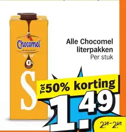 Albert Heijn Alle Chocomel literpakken aanbieding