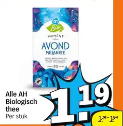 Albert Heijn Alle AH Biologisch thee aanbieding