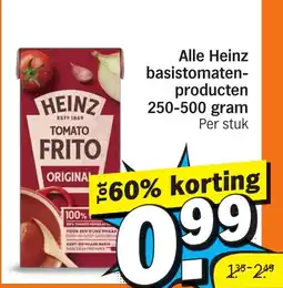 Albert Heijn Alle Heinz basistomaten producten aanbieding
