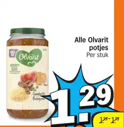 Albert Heijn Alle Olvarit potjes aanbieding