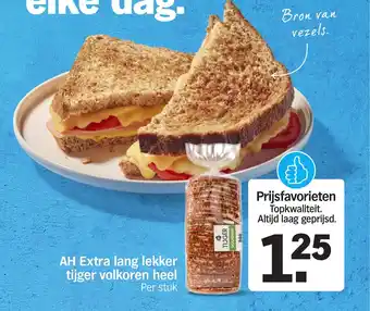 Albert Heijn AH Extra lang lekker tijger volkoren heel aanbieding