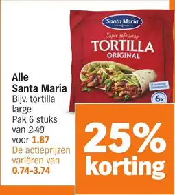Albert Heijn Alle Santa Maria aanbieding