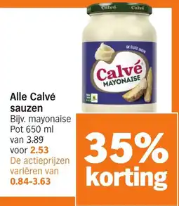 Albert Heijn Alle Calvé sauzen aanbieding