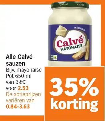 Albert Heijn Alle Calvé sauzen aanbieding