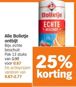Albert Heijn Alle Bolletje ontbijt aanbieding