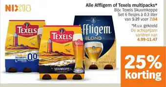Albert Heijn Alle Affligem of Texels multipacks aanbieding