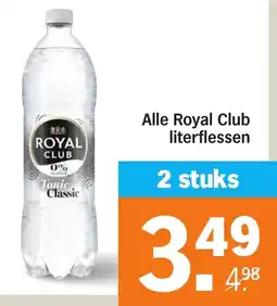 Albert Heijn Alle Royal Club literflessen aanbieding