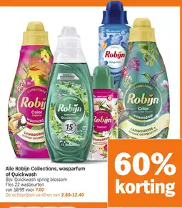 Albert Heijn Alle robijn collections wasparfum of quickwash aanbieding