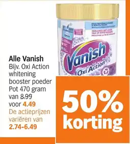 Albert Heijn Alle Vanish aanbieding