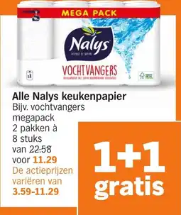 Albert Heijn Alle Nalys keukenpapier aanbieding