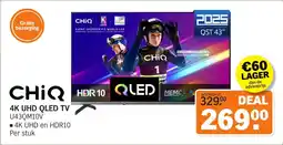 Albert Heijn Chiq 4K UHD QLED TV U43QM10V aanbieding