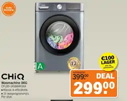 Albert Heijn CHIQ Wasmachine CFL80-14586IM3XA aanbieding