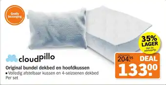 Albert Heijn Original bundel dekbed en hoofdkussen aanbieding