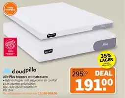 Albert Heijn Alle Plus toppers en matrassen aanbieding
