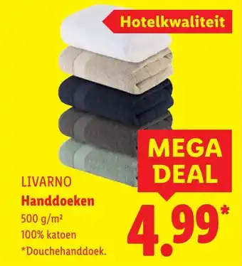 Lidl LIVARNO Handdoeken aanbieding