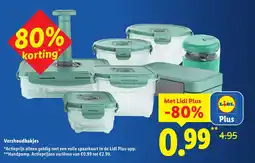 Lidl Vershoudbakjes aanbieding