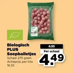PLUS Biologisch PLUS Soepballetjes aanbieding